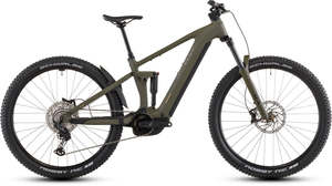 Electric Mountain Bikes: Cube Stereo Hybrid ONE44 Pro 800 dustyolive´n´gold 2026