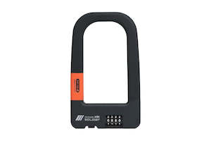 Locks Security: ULAC Lock Soloist U-Lock Hardened Steel Combination 83mm x 153mm Black/Orange