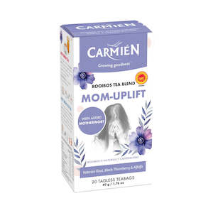 Carmien Rooibos Tea: Carmién Mom-Uplift with Motherwort Rooibos Tea (20 Teabags)
