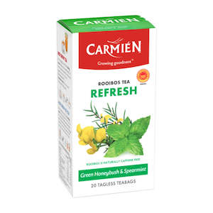 Carmien Rooibos Tea: Carmién Wellness Range Refresh Mint Rooibos Tea (20 Teabags)