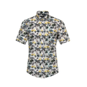 Products: Casa Moda Palm Tree Short Sleeve Shirt Multi