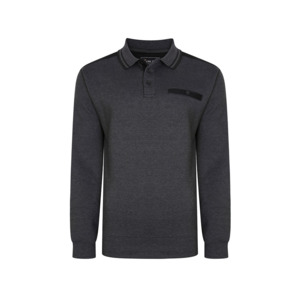 Products: KAM - Tipped Collar Polo Sweater Charcoal - KAM Denim Jeans offer big men a unique and generous fittings - Size 42inch up to 56inch waist - Kam