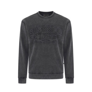 Products: Kam Crew Neck Washed Embossed Sweater Big Men's Sweaters at Beggs Wairau