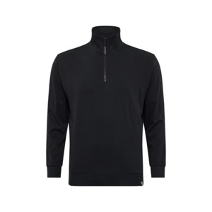 North latitude Cotton Quarter Zip Sweat Black