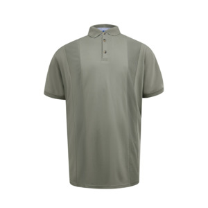Products: D555 - Chippenham Jacquard Knitted Front Panel Polo Khaki - D555 - Affordable European Fashion for Big Men - Sizing up to 7XL - D555 S25
