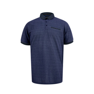 Products: D555 - Newcastle Pique Polo with Pocket Navy - D555 - Affordable European Fashion for Big Men - Sizing up to 7XL - D555 S25