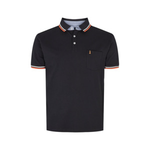 Products: North 56 Stretch Cotton Polo Contrast Trim Black