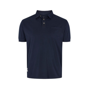 NORTH 56 - Cotton Pocket Polo Navy - Designed for big men Exclusively at Beggs W&hellip;