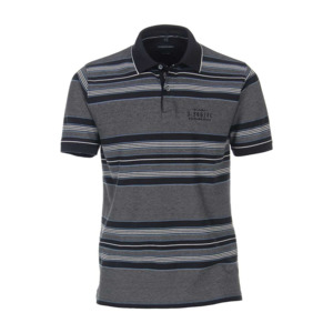 Products: CASA MODA - Cotton Mix Waffle Stripe Fashion Polo - Beggs Wairau - Casa Moda is one of Europes best brands for big men offering classic and fashion styles in quality fabrics - Casa Moda S23