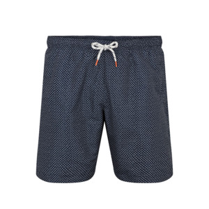 Products: North 56 Sport Print Swimshort Navy - Designed for big men Exclusively at Beggs Wairau - North 56