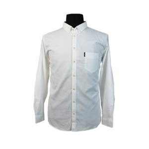 Products: BEN SHERMAN - Pure Cotton Oxford Buttondown Collar Shirt - This iconic brand is available for big men at Beggs Wairau and online - Ben Sherman s19