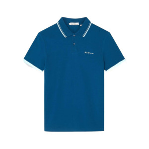 Products: BEN SHERMAN - Signature Polo Royal Blue - This iconic brand is available for big men at Beggs Wairau and online - Ben Sherman W25