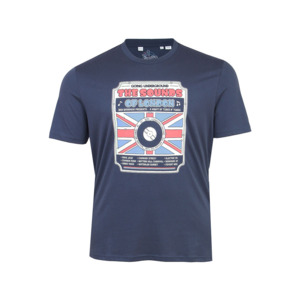 Products: Ben Sherman London Mood Navy Tee - This iconic brand is available for big men at Beggs Wairau and online - Ben Sherman W25