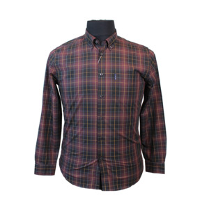 Products: BEN SHERMAN - Cotton Made in Egypt Small Check Buttondown Collar - This iconic brand is available for big men at Beggs Wairau and online - Ben Sherman W22
