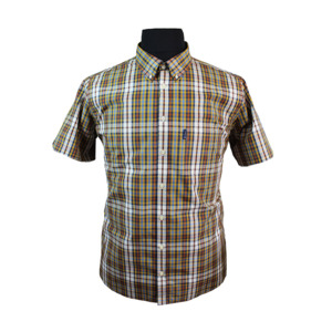 Products: Ben Sherman Pure Cotton Classic Mini Check Buttondown Collar - This iconic brand is available for big men at Beggs Wairau and online - Ben Sherman W22