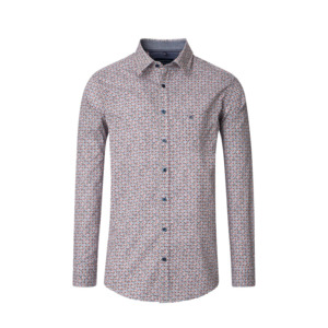 Products: Casa Moda Small Circle Pattern LS Shirt Blue Plum - Beggs Wairau - Casa Moda is one of Europes best brands for big men offering classic and fashion styles in quality fabrics - Casa Moda