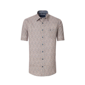 Products: Casa Moda Orange Circle SS Shirt - Beggs Wairau - Casa Moda is one of Europes best brands for big men offering classic and fashion styles in quality fabrics - Casa Moda
