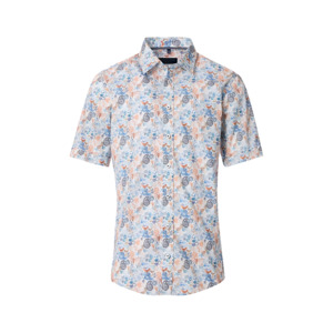 Products: Casa Moda Paisley Pattern SS Shirt Blue - Beggs Wairau - Casa Moda is one of Europes best brands for big men offering classic and fashion styles in quality fabrics - Casa Moda