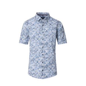 Products: Casa Moda Floral SS Shirt Blue - Beggs Wairau - Casa Moda is one of Europes best brands for big men offering classic and fashion styles in quality fabrics - Casa Moda