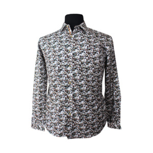 MRMR - Multi Abstract Pattern LS Shirt - by Brands-MRMR : - NZ's Biggest Range o&hellip;
