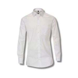Products: Casa Moda White Cotton Business Shirt - Beggs Wairau - Casa Moda is one of Europes best brands for big men offering classic and fashion styles in quality fabrics - Casa Moda S22