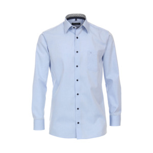 Products: Casa Moda Sky Blue Business Shirt With Contrast Trim Detail - Beggs Wairau - Casa Moda is one of Europes best brands for big men offering classic and fashion styles in quality fabrics - Casa Moda w23