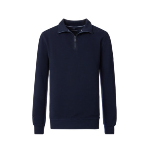 CASA MODA - Quarter Zip Stretch Cotton Sweater Navy - Beggs Wairau - Casa Moda i&hellip;