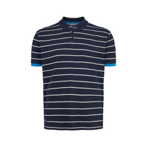 North 56 Cotton Striped Polo Navy