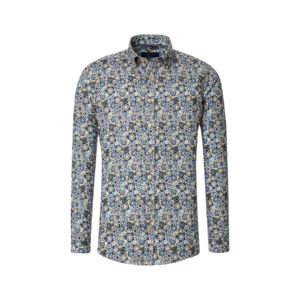 Products: Casa moda Abstract pattern Blue green long sleeve shirt