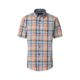 Casa moda orange check short sleeve shirt
