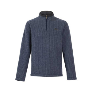 WEIRD FISH - Half Zip Grid Fleece Jersey - Beggs offer big men high quality swea&hellip;