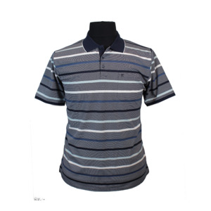 Beggs Big Men's Clothing Big Men's Horizontal Stripe Polo