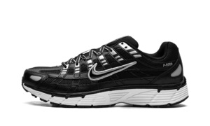 Nike P-6000 Black White Metallic Silver