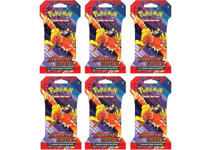 300 Under: Pokemon Destined Rivals Booster Pack 6x Lot (Artwork May Vary) 2025 Pokémon Scarlet & Violet
