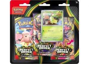 2026 Pokémon Mega Evolution Perfect Order Chikorita Blister Pack Collectible Ca&hellip;