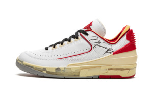 Jordans: Air Jordan 2 Retro Low SP Off White White Red Limited Edition