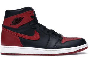 Air Jordan 1 Retro High OG Black Red Bred Banned Sneakers