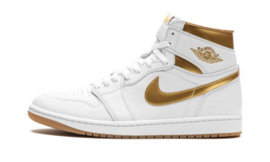 Jordans: Air Jordan 1 Retro High OG Metallic Gold Womens Sneakers