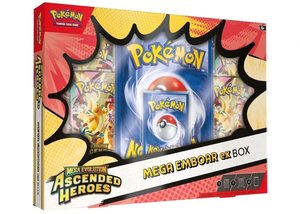 300 Under: Pokémon Mega Evolution Ascended Heroes Mega Emboar EX Box