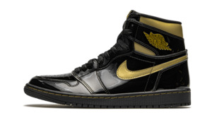 Air Jordan 1 Retro High Black Metallic Gold Sneaker