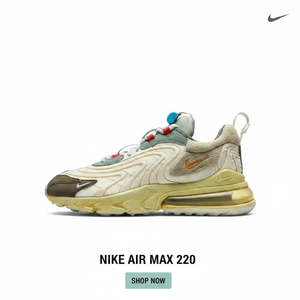 Nike Air Max 270 React ENG Travis Scott Cactus Trails