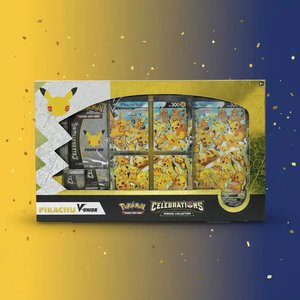 Womens: Pokémon TCG 25th Anniversary Celebrations Pikachu V Union Special Collection Box