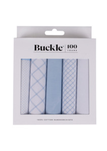 Buckle 5 Pack Pattern Handkerchief