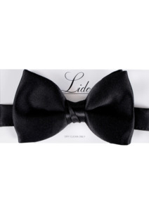 Lido Black Adjustable Bow Tie