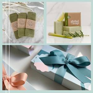 Curated Handmade Gift Boxes: Olive and Lime - Gift Set Duo