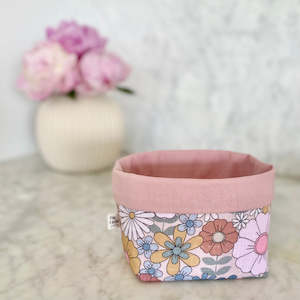 Fabric Storage Gift Boxes: Fabric Box in Retro Floral
