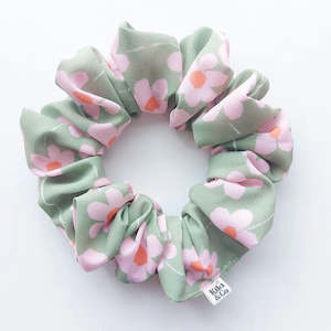 Pink Bloom Scrunchie