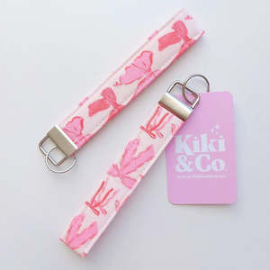 Key Chains: Kiki & Co Pink Bow Keychain