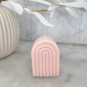 Homeware: Rainbow Candle in Pink