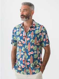 Lowes Hawaiian Shirt Paradise Surfboards Multi New Zealand // Lowes